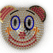 clown jewelry charms 3d print model - Mito3D