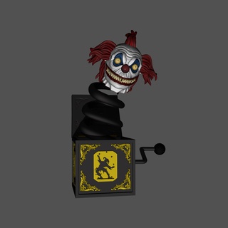 Clown Box Kunst Joker Spielzeug 3d print model - Mito3D
