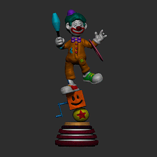 clown circus juggler clown clown juggler juggler ornaments cake birthday circus family  3d print model - Mito3D