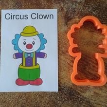 clown cookie cutter circus cutters fondant baking accessories cookies kitchen bakery 3d print model - Mito3D