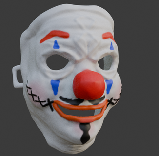 Clown Maske 3d print model - Mito3D