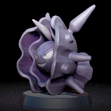 cloyster ventilador arte pok seg estatueta 3d impressão modelo jogos evolução Admirador figura brinquedo Nintendo 3d print model - Mito3D