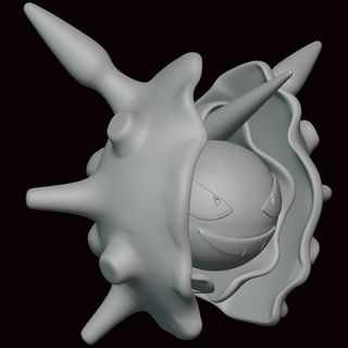 Cloyster Pokémon Zahl Statue Videospiel Videospiele Miniatur Skulptur Fan Art Figur Kanto 3d print model - Mito3D