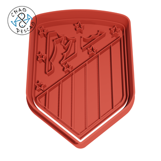club atl tico de madrid - football cookie cutter fondant polymer clay spain futbol barcelona real pastry play-doh athletic 3d print model - Mito3D