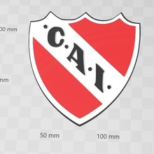 club atl tico independiente coat arms shield independent athletic 3d print model - Mito3D
