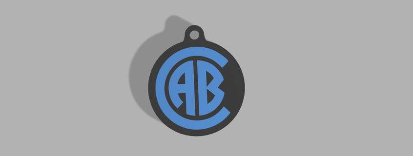 clube Atlético Belgrano chave anel chaveiro táxi pirata Córdoba Argentina 3d print model - Mito3D