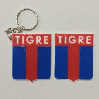 club atletico tigre key ring tiger keychain rings stl 3d design printing printer argentine soccer argentina 3d print model - Mito3D