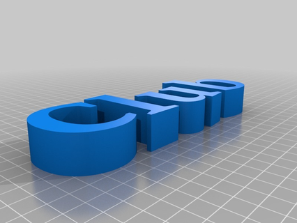 club lettres 3d impression 3d print model - Mito3D