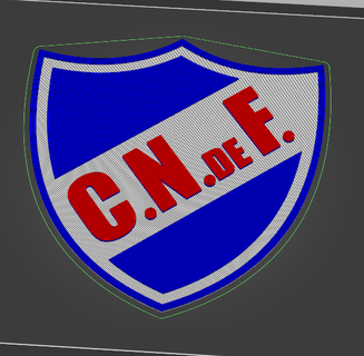 club nacional de futbol shield national soccer uruguay 3d print model - Mito3D