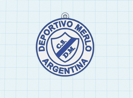Verein Sozial Deportivo Merlo Schlüssel Ring Schlüsselbund Sport Fußball Argentinien 3d print model - Mito3D
