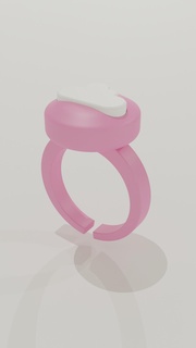 acogedor anillo nube juguete 3d print model - Mito3D