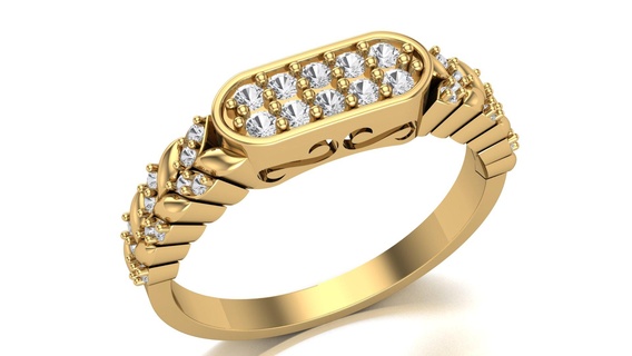 Cluster Ring Schmuck Juwelen Ringe Goldringe Silberringe Anhänger Ohrringe Ohrring Weißes Gold ayyaz166 3d print model - Mito3D