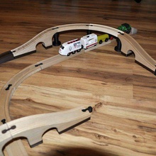 debriyaj raylar ıkea oyun oyuncak katılım demiryolu 3d print model - Mito3D