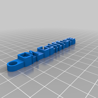 cm coiffure keychain customized organization 3d print model - Mito3D
