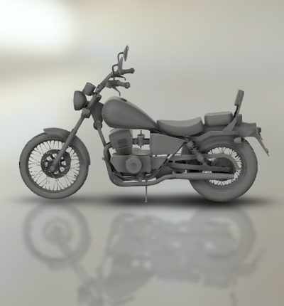 cmx rebelle 250 moto bicyclette moteur vélo two wheeled véhicule motard sport turbo roadster hachoir 3d print model - Mito3D