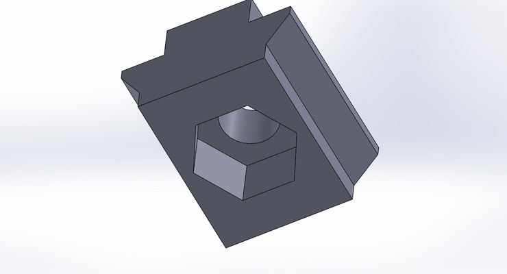 cnc 3018 ecrou martillo verter mesa t30 3d print model - Mito3D
