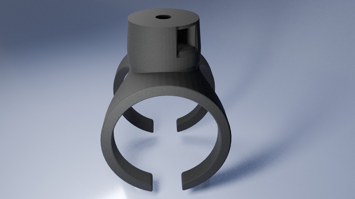 cnc polvere collezione tubo flessibile titolare supporto utensili lavorazione dyi officina 3d print model - Mito3D
