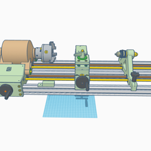 cnc lathe iron worm washing machine bldc motor driven mill pwm 3d print model - Mito3D