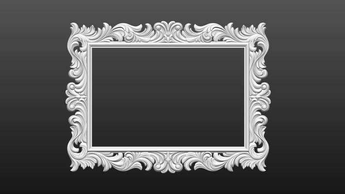 cnc espelho quadro armação 3d sofá armário roupa tabela cama porta mísula capitel artcam decorativo enfeite fronteira madeira padronizar mobília baluzer coluna gesso 3d print model - Mito3D