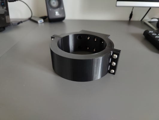 cnc motor holder bracket 106mm 106 pla petg abs easy to print ender black screws work workshop led 3d print model - Mito3D