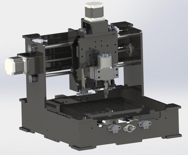cnc router pcb industrial design machine robotics wood milling axis project 3d print model - Mito3D