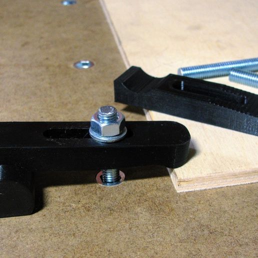 cnc table clamp m8 8mm bolt machine_tools 3D print model - Mito3D