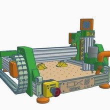 cnc v7 oozenest fidget spinner milling spindle machine_tools 3d print model - Mito3D