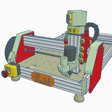cnc v9 oozenest kemersiz 3 motorlar kendin yap makine değirmen ooznest iğ aletleri 3d print model - Mito3D