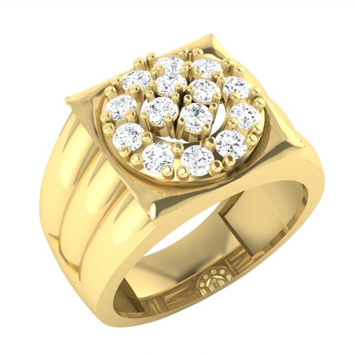 cngr caballeros anillo 1 joyería caballero bodas compromiso diamantes 3dprint imprimible stl barato 3dring anillos oro creatorworld moda precio 3D print model - Mito3D
