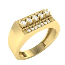 cngr caballeros anillo 18 joyería caballero bodas compromiso diamantes 3dprint imprimible stl barato 3dring anillos oro creatorworld moda precio 3d print model - Mito3D