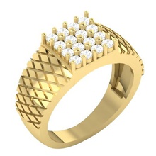 cngr caballeros anillo 21 joyería caballero bodas compromiso diamantes 3dprint imprimible stl barato 3dring anillos oro creatorworld moda precio 3d print model - Mito3D