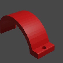 co2 40w laser tube clamp 3d print model - Mito3D