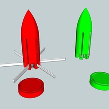 co2 cohete varios airsoft el barril canon misil mortero la patata proyectil softair sparklet spud deporte al aire libre 3d print model - Mito3D