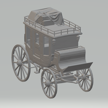 coach classic game diecast wagon horse 3d print model - Mito3D