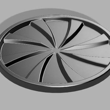 coaster functional pinwheel self centrage 3d print model - Mito3D