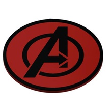 Achterbahn avengers-logo home Achterbahnen avengers 3d print model - Mito3D