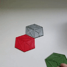coaster cube xyz box drinks spill geometric 3d print easy 3dprint 3d print model - Mito3D