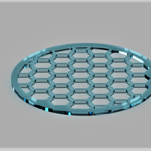 coaster form honeycomb home 3d print model - Mito3D