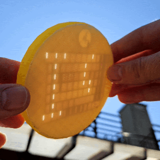 portavasos amor mensaje mostrado Brillo Solar resplandor oscuro regalo presente desplazamiento texto Arte único impresión sitio 3d print model - Mito3D
