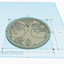 coaster albero di vita art il celtic simbolo accessorio cucina casa 3d print model - Mito3D