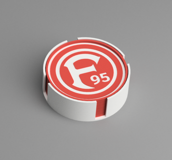 Untersetzer untersetzer Glück sseldorf Getränke bochum sg bundesliga wattenscheid borussia nchengladbach Fußball 3d print model - Mito3D