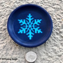 coaster winter snowflake home household christmas 3d print model - Mito3D