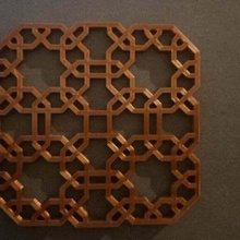 coasters coaster islamic pattern 3d print model - Mito3D