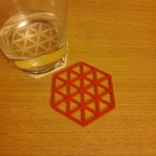 coasters postglass coaster drink 3d print model - Mito3D