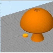 ceket hanger staff mushroom 3d print model - Mito3D