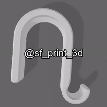 coat hooks architecture oval tube nice gadget design easy printinplace model 3d print model - Mito3D