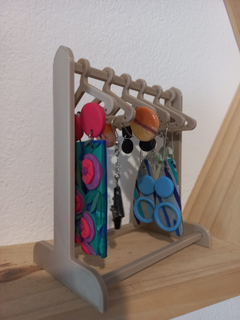 coat rack earrings hoops caravans hanger exhibitor 3d print model - Mito3D