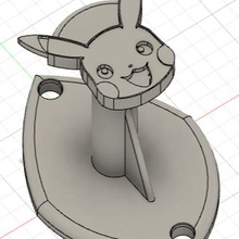 Mantel Gestell Pokémon Tür pater Kinder Pikachu 3d print model - Mito3D