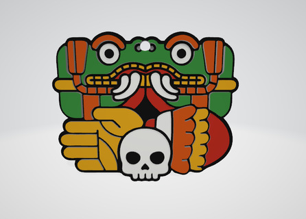 coatlicue mexica azteca goddess 3d print model - Mito3D