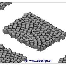ciottolo calcolo pezzo c3 architettura pavimentazione traccia 1 modello fabbricazione Ferrovia 3d print model - Mito3D
